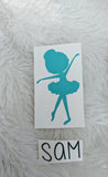 Ballerina v2 DIY Decal, DIY water bottle decal for kids