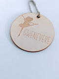 Custom Ballerina Keyring for Ballet Bag, Children's Ballet Keyring