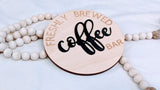 Coffee bar sign