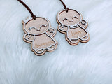 Personalized Gingerbread Ornament, Little Girl Gingerbread Ornament