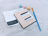 DIY Mini Letters, Party Favors, Birthday Activities, Birthday Crafts, DIY Crafts for Kids, letter Paint Kit, Lockdown Activity Craft