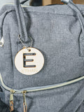 Initial Keychain Gift for Men, Custom Letter Keychain