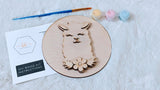 DIY Llama Paint Kit, Wooden Alpaca Animal gift