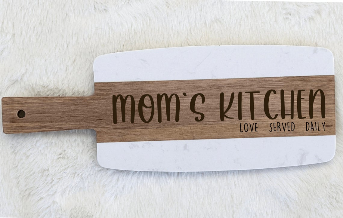 Moms Kitchen Engraved Cutting Board