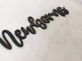 Baby Name Sign, Nursery Wall Decor