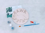 Rawr Dinosaur Painting Kit, 3D Rawr Triceratops Wood Sign, Wooden Triceratops Kits, Triceratops Kids Painting Activity, Dinosaur Craft, Made in Fergus Ontario, Made in Canada