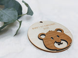 Customized Baby's 1st Christmas Woodland Creature Ornament