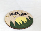 Personalized Cabin Sign, Cottagecore House Sign