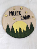 Personalized Cabin Sign, Cottagecore House Sign
