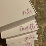 DIY Name & Message Decals / DIY Bridesmaid Proposal Decals, Wedding Box, Bridesmaid gift Box