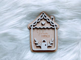 Personalized Christmas Ornament, Gingerbread House Ornament