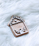 Personalized Christmas Ornament, Gingerbread House Ornament