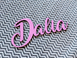 Baby Name Wood Cutout, Nursery Large Custom Name Cutout Décor