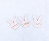 Easter Basket Tags, Personalized Wooden Easter Basket Tags, Wood Bunny Tag