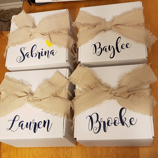 Proposal Box Sticker Bridesmaid Box Label Gift Bag Decals 