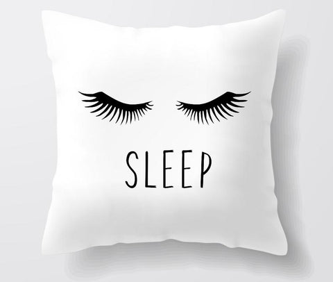 Eye Lashes Sleep Pillow, Decorative Pillow
