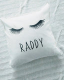 Eye Lashes Sleep Pillow, Decorative Pillow