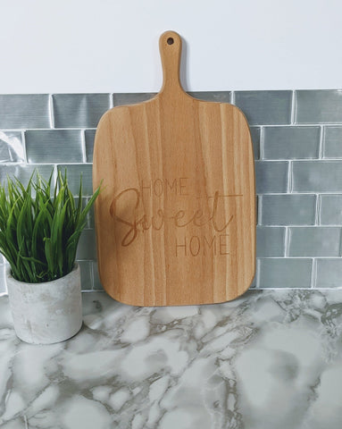 Home Sweet Home First Home Cutting Board, New Home Owner Gift