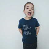 Kanye Attitude with Drake Feelings Kids Shirt, kanye west, Drake, kids clothes, funny kids clothes, made in canada, kids gift, gift for kids Canada