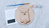 DIY Llama Paint Kit, Wooden Alpaca Animal gift