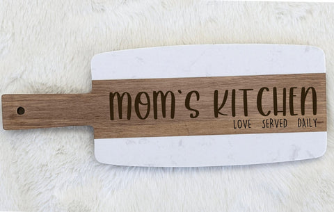 Mom's Kitchen cutting board, Mother's Day gift for mom