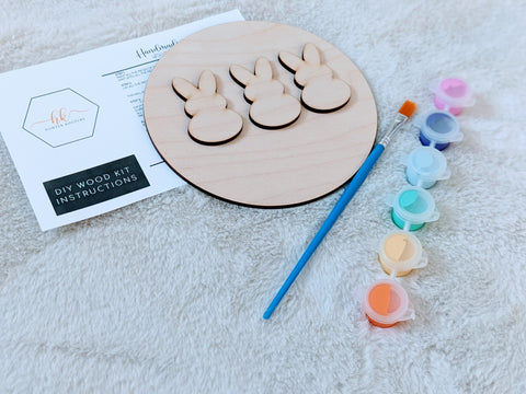 Easter Bunnies Craft Kit for Kids, DIY Kids Project, Art Kit for Kids
