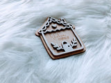 Personalized Christmas Ornament, Gingerbread House Ornament