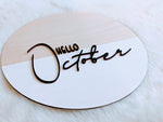 Hello October Welcome Sign, Fall Décor for the front of the house