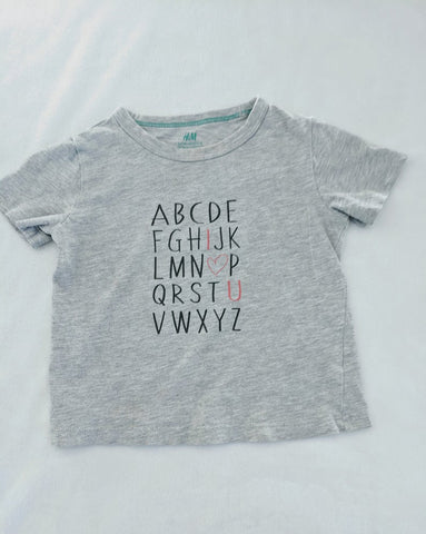 I (heart) U ABC Kids Shirt