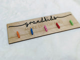Grandkids Make Life Grand Handpainted Wooden Sign