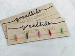 Grandkids Make Life Grand Handpainted Wooden Sign