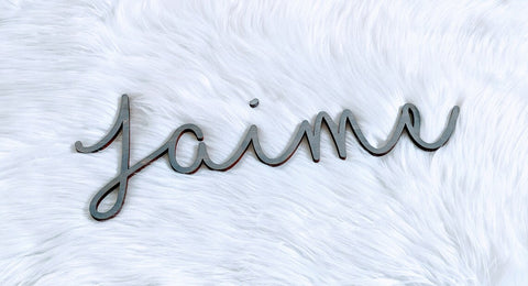 Baby Name Sign, Nursery Wall Décor, First Name Cut Out Sign